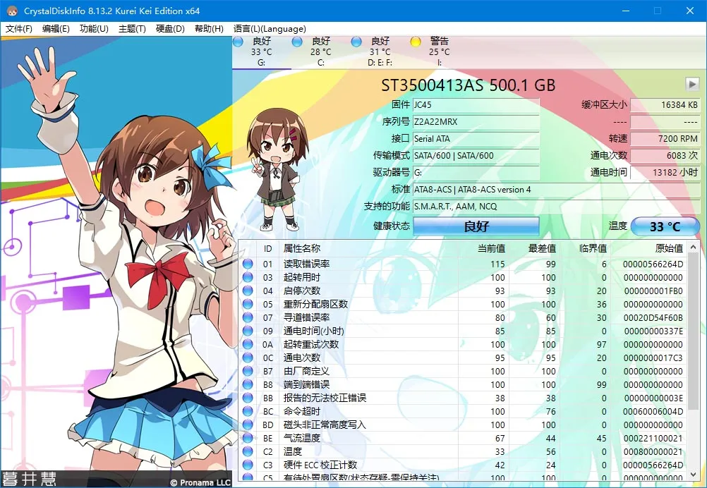 图片[5]-硬盘检测工具 | CrystalDiskInfo(v9.9.1)&CrystalDiskMark(v9.0.3)&CrystalMark Retro(v2.1.0)&CrystalMark3D25(1.0)-软件工具箱