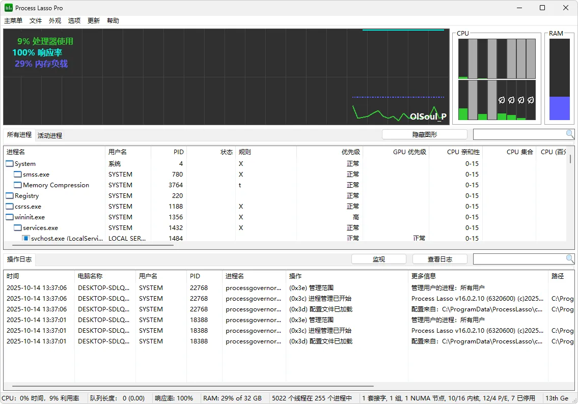 图片[1]-进程实时优化管理软件 | Process Lasso (v18.2.0.50)-软件工具箱