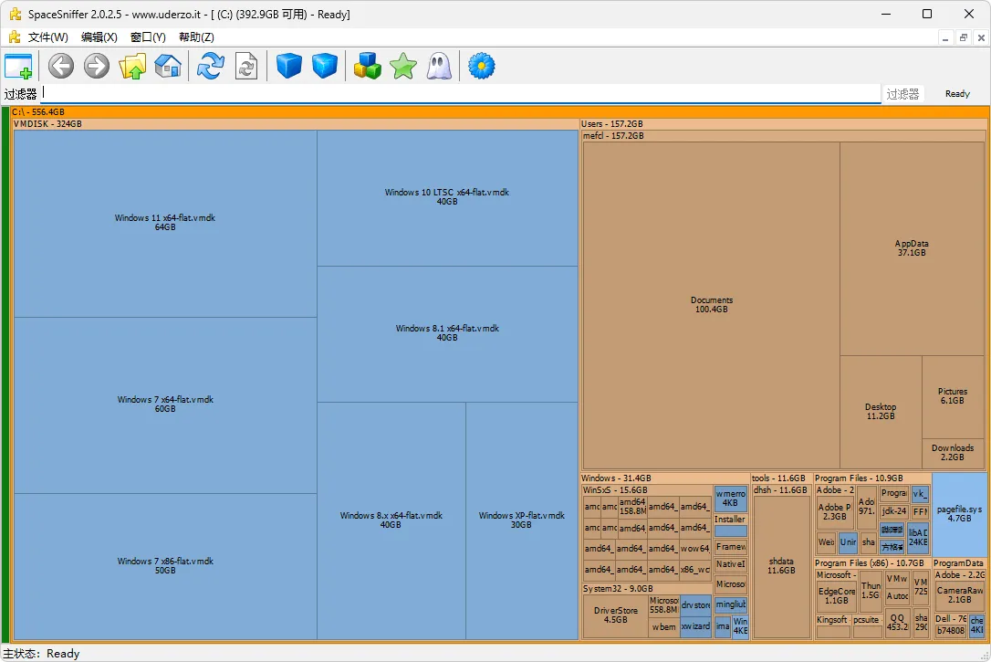图片[1]-磁盘空间分析工具 | SpaceSniffer（v2.2.0.27）-软件工具箱