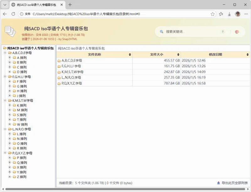 华语个人专辑音乐包 超级音乐光盘 SACD（1.86T）-软件工具箱