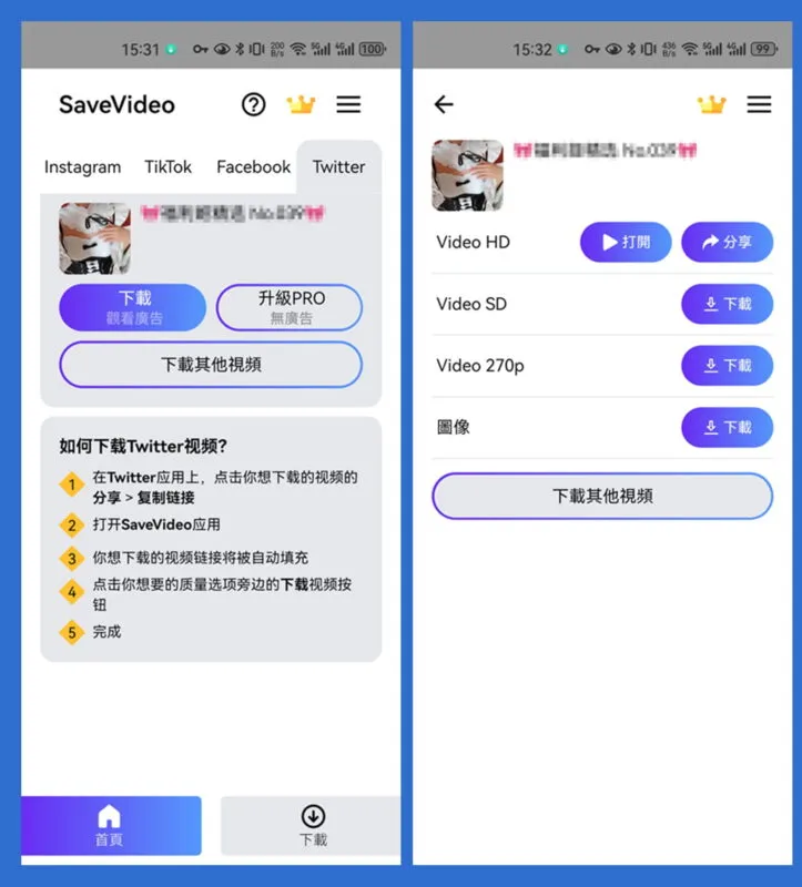 视频下载APP，支持 Instagram、TikTok、Faceboook、Twitter | SaveVideo（1.17）-软件工具箱