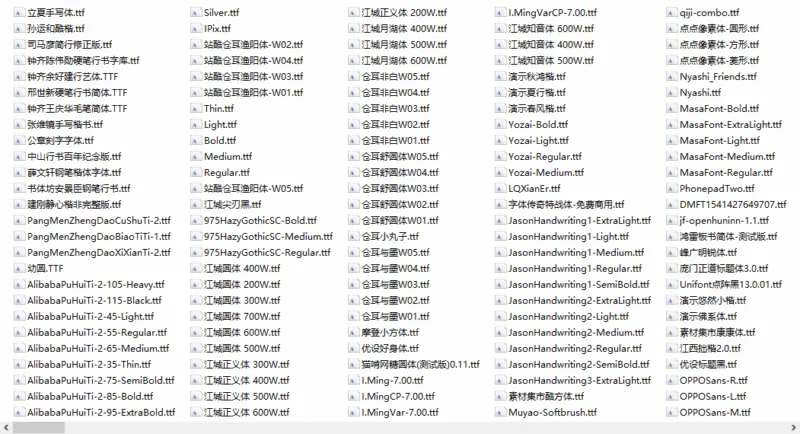 400款免费可商用字体收集-软件工具箱